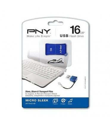 فلش مموری پی ان وای 16 گیگابایت Micro Sleek Attache USB 2.0