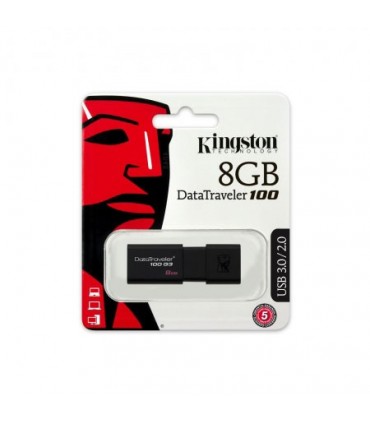 فلش مموری کینگستون 8 گیگابایت DT100 G3 USB 3.0 1	فلش مموری کینگستون 8 گیگابایت DT100 G3 USB 3.0