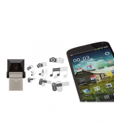 فلش مموری کینگستون ظرفیت 32 گیگابایت DTDUO USB 3.0 OTG