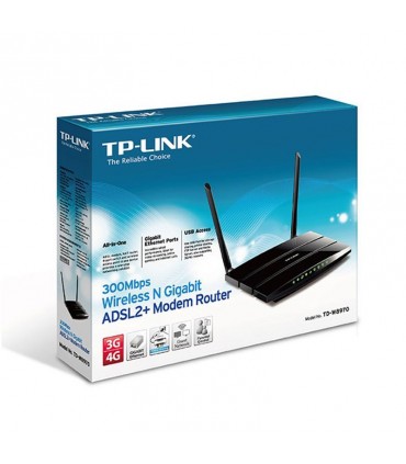 مودم روتر TP-LINK TD-W8970 N300 Wireless Gigabit ADSL2+ Modem Router