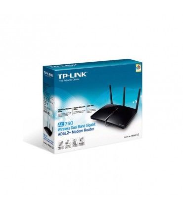 مودم روتر +TP-LINK Archer D2 AC750 Wireless Dual Band Gigabit ADSL2