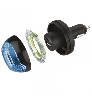 شارژر فندکی و خوش بو کننده هوا Freshtech 2USB