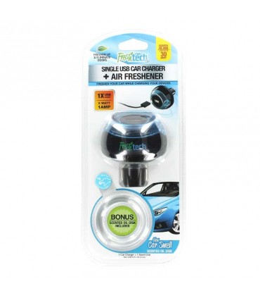 شارژر فندکی و خوش بو کننده هوا Freshtech 2USB