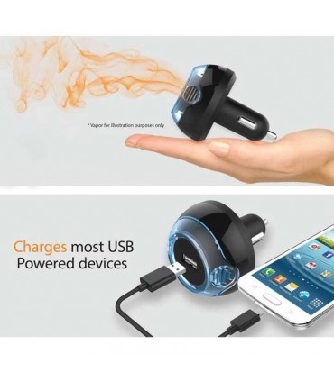 شارژر فندکی و خوش بو کننده هوا Freshtech 2USB