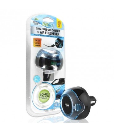 شارژر فندکی و خوش بو کننده هوا Freshtech 2USB