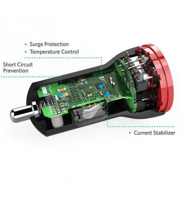 شارژر فندکی داخل خودرو Anker PowerDrive 2-Port USB