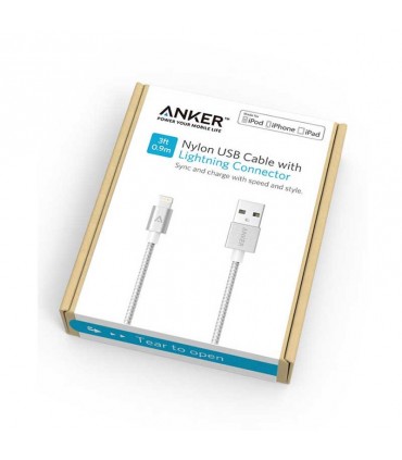 کابل Anker 1m Lightning ( کابل یک متری Lightning به USB انکر)