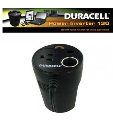 مبدل فنجانی برق خودرو Duracell 130 W