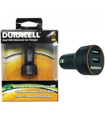 مبدل فندکی برق خودرو Duracell Dual