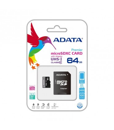 رم میکرو اس دی Adata microSDXC Card Premier UHS-I 64GB Class 10