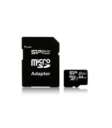 رم میکرو اس دی Silicon Power Elite UHS-I U1 Class 10 With Adapter 64GB