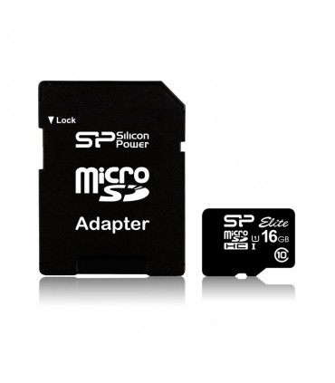 رم میکرو اس دی Silicon Power Elite UHS-I Class 10 16GB With Adapter