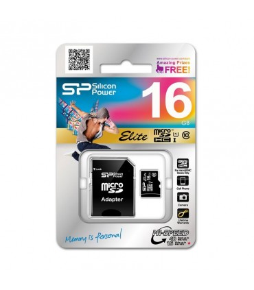 رم میکرو اس دی Silicon Power Elite UHS-I Class 10 16GB With Adapter
