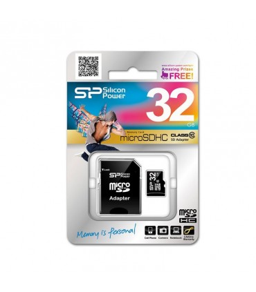 رم میکرو اس دی Silicon Power Class 10 With Adapter32GB