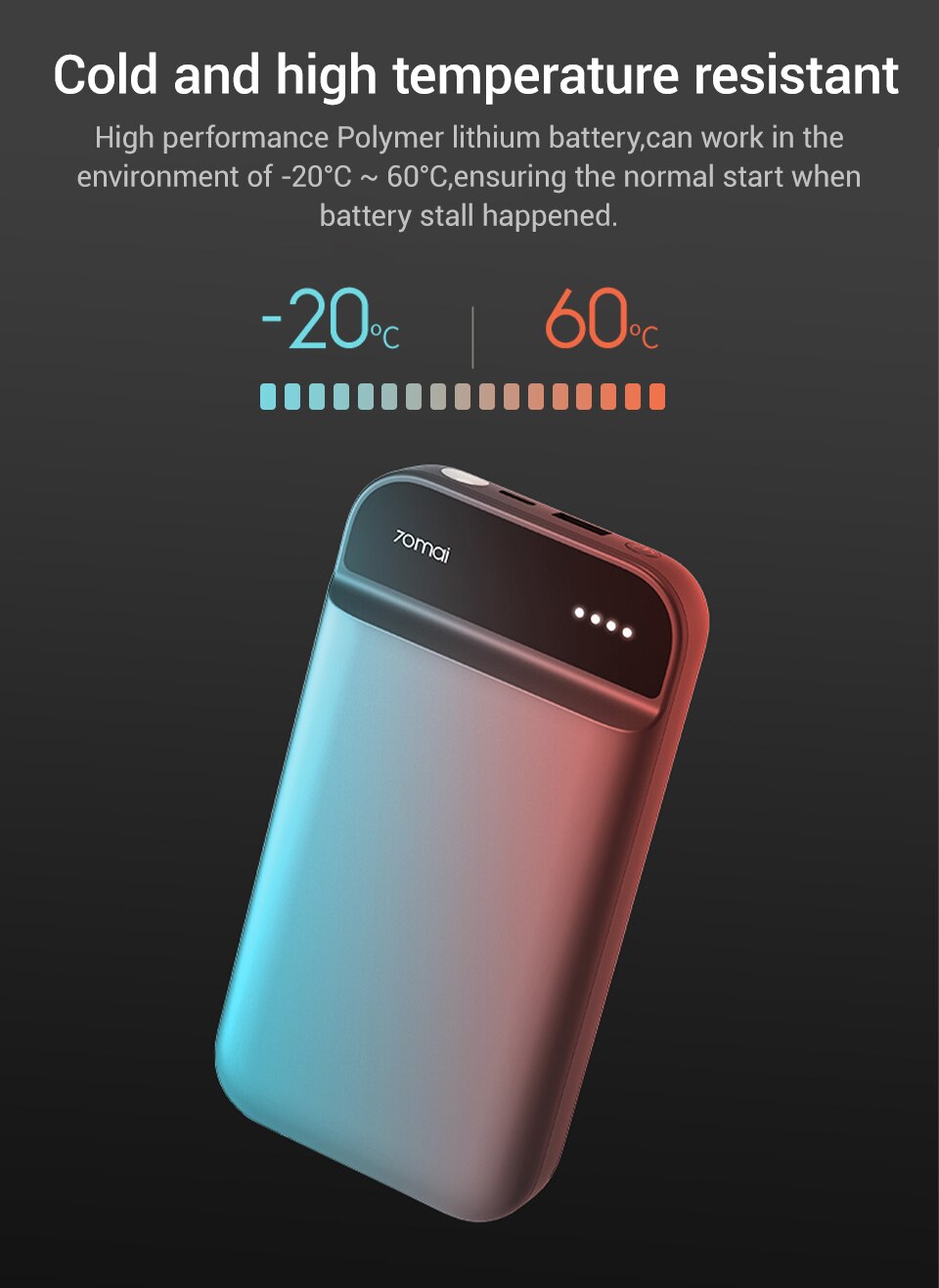 جامپ استارتر باطری خودرو Xiaomi 70mai مدل PS02