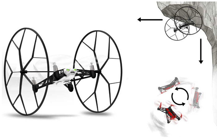 ربات هوشمند Parrot Minidrones Rolling Spider-01